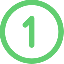 Circular design icon illustration